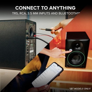 Moniteurs de <span class=keywords><strong>studio</strong></span> actifs Mackie CR3.5 3,5 pouces <span class=keywords><strong>Creative</strong></span> Reference 50W 2 pièces avec bouton de réglage du ton et interrupteur de positionnement pour la musique - Product Image 4
