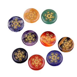 Grosir liontin energi kubus Metatron kristal mawar batu akik 7 kalung kristal penyembuhan Reiki Chakra kristal mentah ukiran - Product Image 4