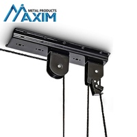 Nouveau levage de vélo pour garage, plafond, levage lourd, support de vélo de montagne, poulie, rack, capacité de 20 kg, alliage noir avec revêtement en poudre