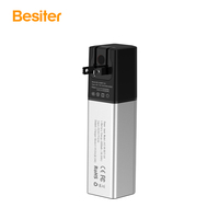Besiter 5000mAh 2-in-1 Abnehmbares AC-Ladegerät Aluminiumlegierung Schnellladung Typ-C Tragbare Powerbank Multi-Geräte-Kompatibel