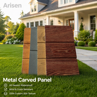 Panel Sándwich de Metal Galvanizado de 16 mm con Relieve Exterior, Panel de Poliuretano con Interlámina de Espuma y Acabado de Madera, para Paredes de Casas Prefabricadas y Villas Modernas