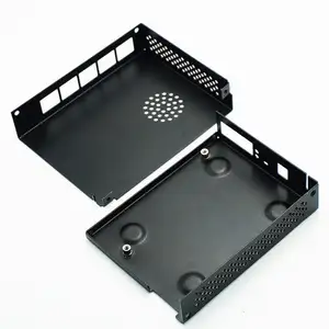 Black powder coating sheet metal fabrication enclosure case and metal products