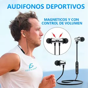 Auriculares Deportivos Inalámbricos con Banda para el Cuello, Micrófono y Control de Botones, Bluetooth 5.0, Cable de 62 cm, Construcción de Plástico, EGTMA EAR.BT. - Product Image 6