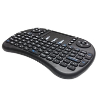Keyboard Lipat Nirkabel Mini Portabel 2.4G dengan Lampu Latar Warna Air Mouse I8 dengan Antarmuka USB Keyboard Nirkabel untuk Android TV Box