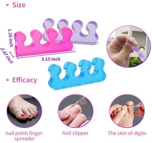 Separadores de Dedos de Gel de Silicona Reutilizables con Protección UV para Yoga y Pedicura, Corrector de Juanetes y Dedos en Martillo, Divisores para Alineación del Pie - Product Image 2
