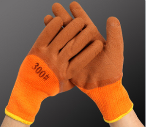 Guantes de Nitrilo Marrón Espumado de China, Guantes de Goma Naranja y Algodón Rojo para Construcción y Reparación de Automóviles - Product Image 3