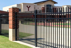 पाउडर लेपित जस्ती स्टील गोपनीयता बाड़ आधुनिक यार्ड बाड़ लगाने की प्रणाली आवासीय के लिए एंटी जंग धातु बाड़ पैनल - Product Image 3