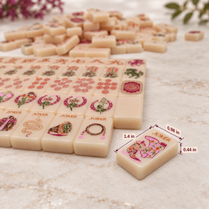 Set di Mahjong Americano di Lusso, 160 Tessere Premium in Acrilico, Motivi Incisi, Spedizione Rapida, Per Ordini all'Ingrosso, Wild Mare - Product Image 3