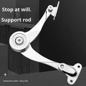 Tige de support de porte d'armoire à arrêt libre, tige télescopique hydraulique pour porte rabattable, accessoire de quincaillerie de cuisine - Product Image 3