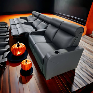 Conjunto moderno de sofá de <span class=keywords><strong>cine</strong></span> <span class=keywords><strong>con</strong></span> elevador eléctrico Cama cómoda para ver películas Marco de madera y metal Directo de fábrica - Product Image 2