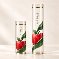 Tube transparent compostable personnalisé en PLA de qualité alimentaire imprimé pour fruits frais, emballage cylindrique recyclable pour pommes