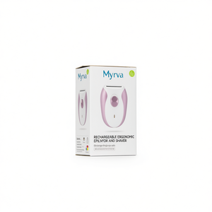 Myrva Rechargeable Ergonomic <b>Epilator</b> And Shaver With Rotating Disc For Smooth Hair Removal, USB Charging, Plastic Body, Househo - Product Image 1