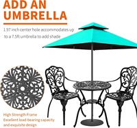 Ensemble de Table et chaises de Patio en fonte d'aluminium