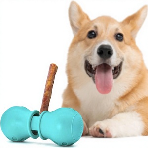 <strong>Bully</strong> <strong>Stick</strong> Holder <strong>for</strong> <strong>Dogs</strong> Lightweight &amp; Portable Chew Holder Prevent Choking Safety Device (Green Large) - Product Image 1
