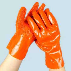 Shuoya, более дешевые резиновые перчатки из ПВХ для химической водонепроницаемой и маслостойкой химической промышленности, перчатки, устойчивые к кислотам и щелочам - Product Image 3