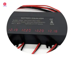 Балансировочный эквалайзер для аккумуляторов HA12L, 48 В, ЖК-дисплей для 4 аккумуляторов 6 В, 9 В, 12 В с последовательным подключением