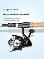 Joran Pancing Mini Teleskopik Ultra Ringan, Kuat, dan Portabel, 7 Bagian, Karbon Ultra Pendek, dengan Pelampung Geser, EVA