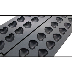 Articles les mieux notés Muffins double face en forme de coeur Gaufres belges 16 trous Électricité - Product Image 2