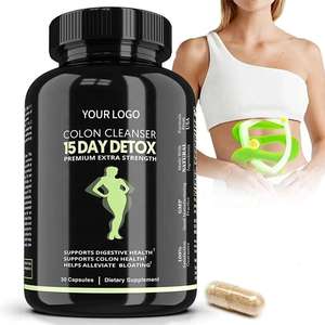 Nettoyant Intestinal Détox Premium – Capsules à Action Rapide 15 Jours – Complément Herbal pour Adultes avec Huile d'Origan pour la Santé du Foie et Digestive - Product Image 1