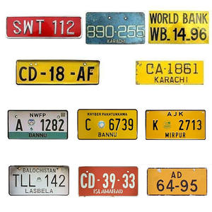 <span class=keywords><strong>Plaque</strong></span> <span class=keywords><strong>d</strong></span>'<span class=keywords><strong>immatriculation</strong></span> vierge en métal Pakisan, personnalisable par sublimation, directement de l'usine - Product Image 2