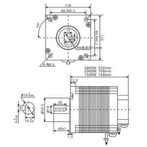 มอเตอร์ BLDC 110V/220V 3000RPM 1500-3000W แรงบิดสูง เสียงรบกวนต่ำ มอเตอร์ขับเคลื่อนเฟสเดียว สำหรับเครื่องใช้ไฟฟ้าภายในบ้านและพัดลม - Product Image 2
