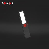 TOMAC Mini lampe de poche double lumière certifiée CE 200lm COB Main + 100lm SMD Torche compacte LED Lampe de poche pour le transport quotidien