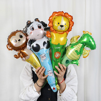 Ballon gonflable portable en forme de dinosaure, animal marin ou personnage de dessin animé pour la décoration de fête prénatale ou d'anniversaire d'enfants