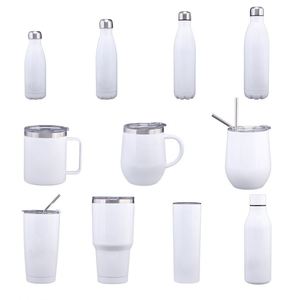 Wholesale Custom logo Blank Heat Sublimation Water Cup Printed Logo Sport Drink Bottle Stainless Steel Insulated Water Bottles - Product Image 3