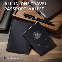 RFID microfibre voyage paquet couverture multi-fonctionnel universel passeport portefeuille carte sac de rangement mode PU cuir de protection