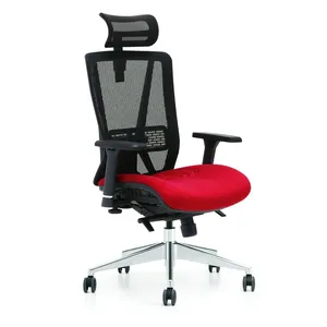 Malha de trabalho ajustável personalizada, cadeiras ergonômicas de espuma giratória para escritório com frete grátis e confortável 5 anos