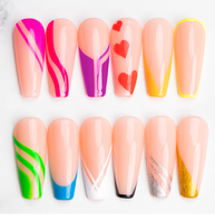 Kit de vernis à ongles en gel UV Soak Off pour salon de beauté, couleurs pour nail art, gel de peinture et gel de ligne