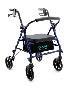 Anziani Rollator Walker <span class=keywords><strong>con</strong></span> <span class=keywords><strong>freno</strong></span> <span class=keywords><strong>a</strong></span> <span class=keywords><strong>mano</strong></span> spinta ausili per la deambulazione per disabili - Product Image 2