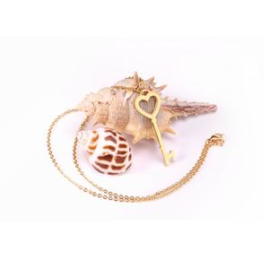 Collar con Colgante en Forma de Llave Personalizado, Chapado en Oro de 18K, Joyería de Acero Inoxidable, Regalo para Enamorados, Venta Caliente Ason - Product Image 3