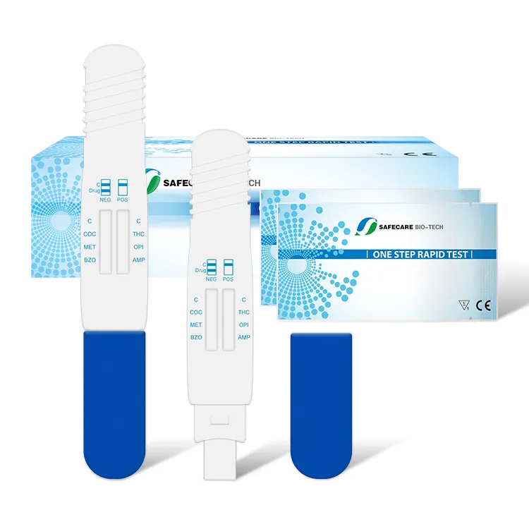 Saliva droga test dip scheda di Test di Droga COC HA INCONTRATO BZO THC OPI AMP Orale Saliva Kit per il Test