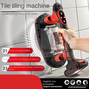 Attrezzo Elettrico Industriale Automatico per Piastrellatura con Motore Brushless 21V per Posa di Piastrelle in Ceramica, Macchina Vibrante con Ventosa per Posa di Piastrelle - Product Image 4