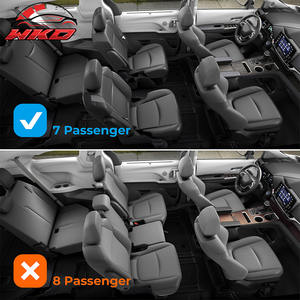 Tapis de sol pour Toyota Sienna 7 passagers 21-26, tapis antidérapants avant et arrière noirs, 9 pièces - Product Image 2