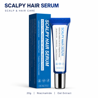 Sérum capillaire Scalpy en marque propre, ampoule capillaire avec niacinamide, panthénol et extrait d'avoine pour le soin du cuir chevelu et des cheveux plus forts