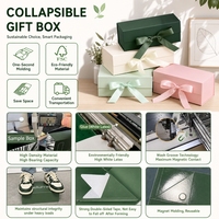 Boîte d'emballage professionnelle pour perruques, vente en gros, boîte cadeau magnétique avec ruban, recyclable, fabricant fournisseur pour les marques de produits capillaires