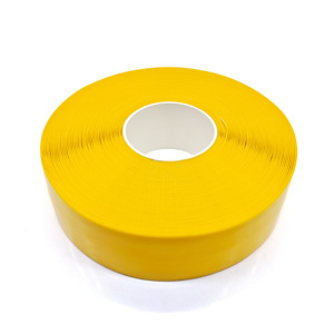 เทปอะคริลิคสีเหลืองดำขาวแบบแผ่นเดียว PVC กันน้ำ กันลื่น สำหรับทำเครื่องหมายพื้น ป้ายเตือนความปลอดภัย เทปเตือนถนน - Product Image 1