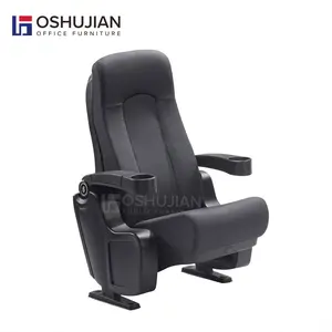 hot sale customer theater seat home movie customized plastic fabric recliner cinema chair theatre seating