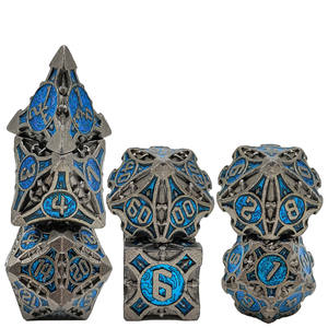 <span class=keywords><strong>Dungeons</strong></span> <span class=keywords><strong>and</strong></span> <span class=keywords><strong>Dragons</strong></span> DND Juego de mesa Metal Dice Set 7 <span class=keywords><strong>Magic</strong></span> Blue Powder D6 One DDD002-4 - Product Image 6