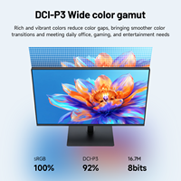 Moniteur PC de bureau LED FHD 23,8 pouces, écran IPS 144 Hz, 250 nits, cadre fin 4 côtés, moniteur LCD pour le commerce, le bureau, les jeux et la maison