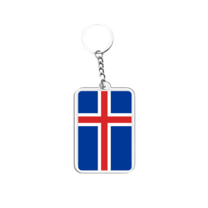 Acrylic Keychains & Pendants Light Keychains Iceland Flags Various Countries Accessories for Fans - Product Image 1
