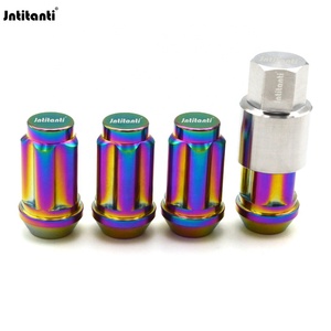 Gr.5 Titan 5-Điểm Chống Trộm Cone Seat Bánh Xe Khóa Nut Phong Cách Mới M12x1.25 Xe Bánh Xe Sửa Đổi Bảo Vệ Cao Cấp - Product Image 4