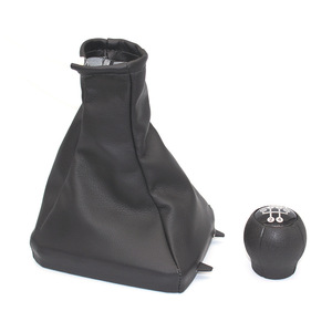 Opel Astra II G Leather Gear <b>Shift</b> <b>Knob</b> Dust Cover Black Individual Handball Fitment - Product Image 1