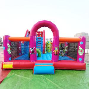 <b>Inflatable</b> obstacle course and bouncy castle combo commercial toddler bouncer outdoor party bounce <b>house</b> - Product Image 1
