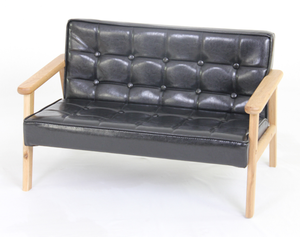 Sillón <span class=keywords><strong>Infantil</strong></span> de Madera Maciza de Lujo, Ecológico, Duradero, Mini Cojín de Cuero Sintético para Dormitorio o Sala de Estar, Sillón <span class=keywords><strong>Reclinable</strong></span> para Niños - Product Image 2