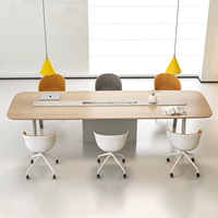 Meubles de bureau européens modernes sur mesure, table de conférence de 2,4 m, 2,8 m, 3,2 m pour 8, 10 ou 12 personnes