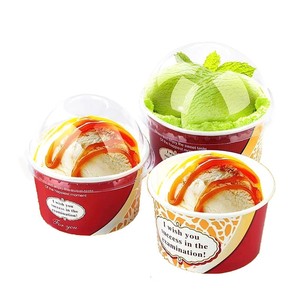 Custom Logo 3oz Ice Cream <strong>Paper</strong> <strong>Cup</strong> with Lids <strong>Mini</strong> <strong>Cup</strong> Set Ice Cream <strong>Paper</strong> <strong>Cups</strong> Dessert Container - Product Image 2