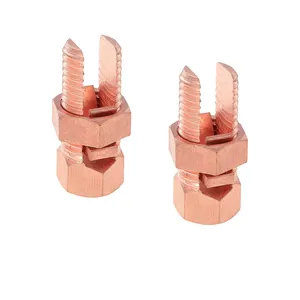Custom Grounding Nut Bolt Copper Fasteners For Electrical Equipment